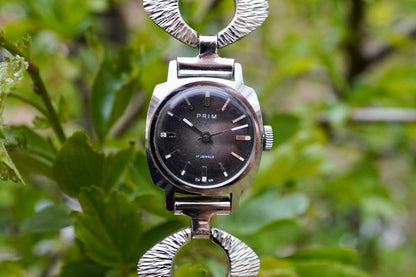 Hodinky PRIM 17 JEWELS dámské s kovovým tahem (SE122)