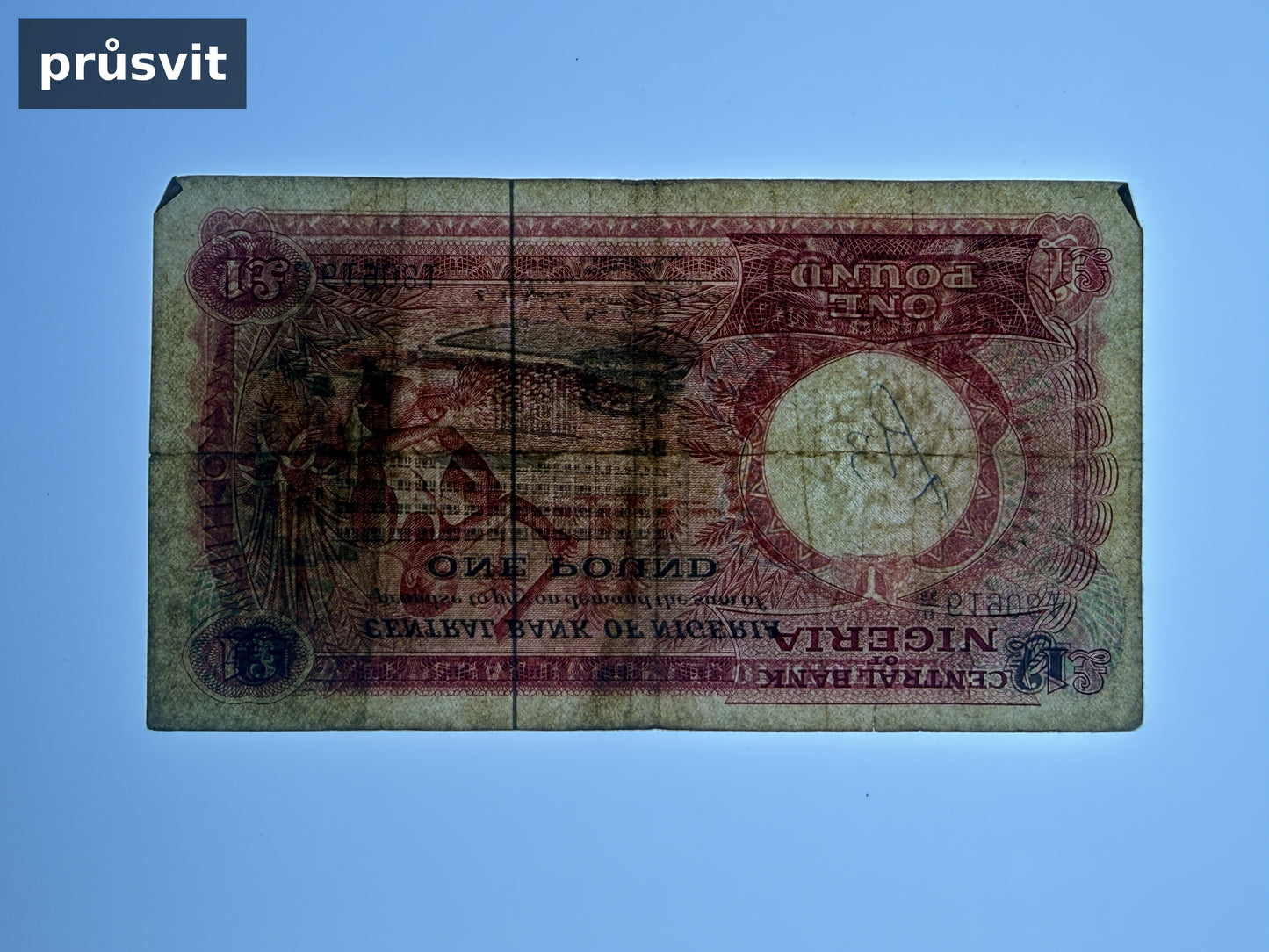 Bankovka Nigérie 1 Pound 1968 B 66 619081 (B0100)