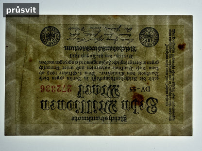 Bankovka Nemecko 10000000 Mark 1923 DV 55 272336 (B0102)