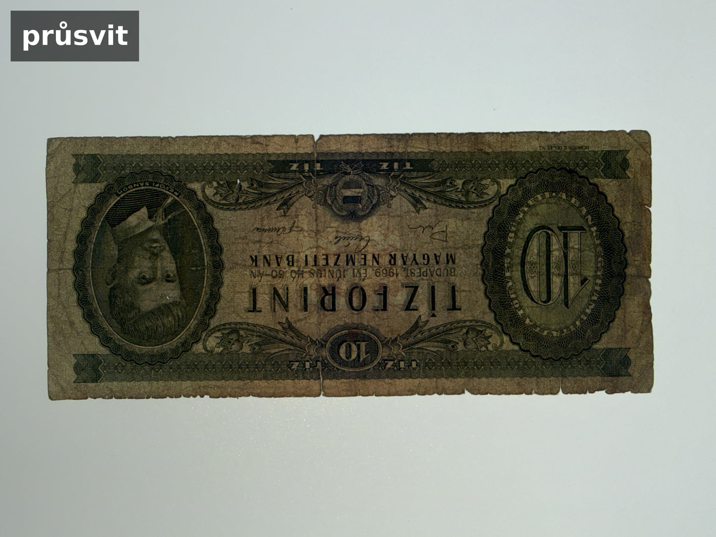 Bankovka Madarsko 10 Forint 1969 A 799 A799 007737 (B0105)