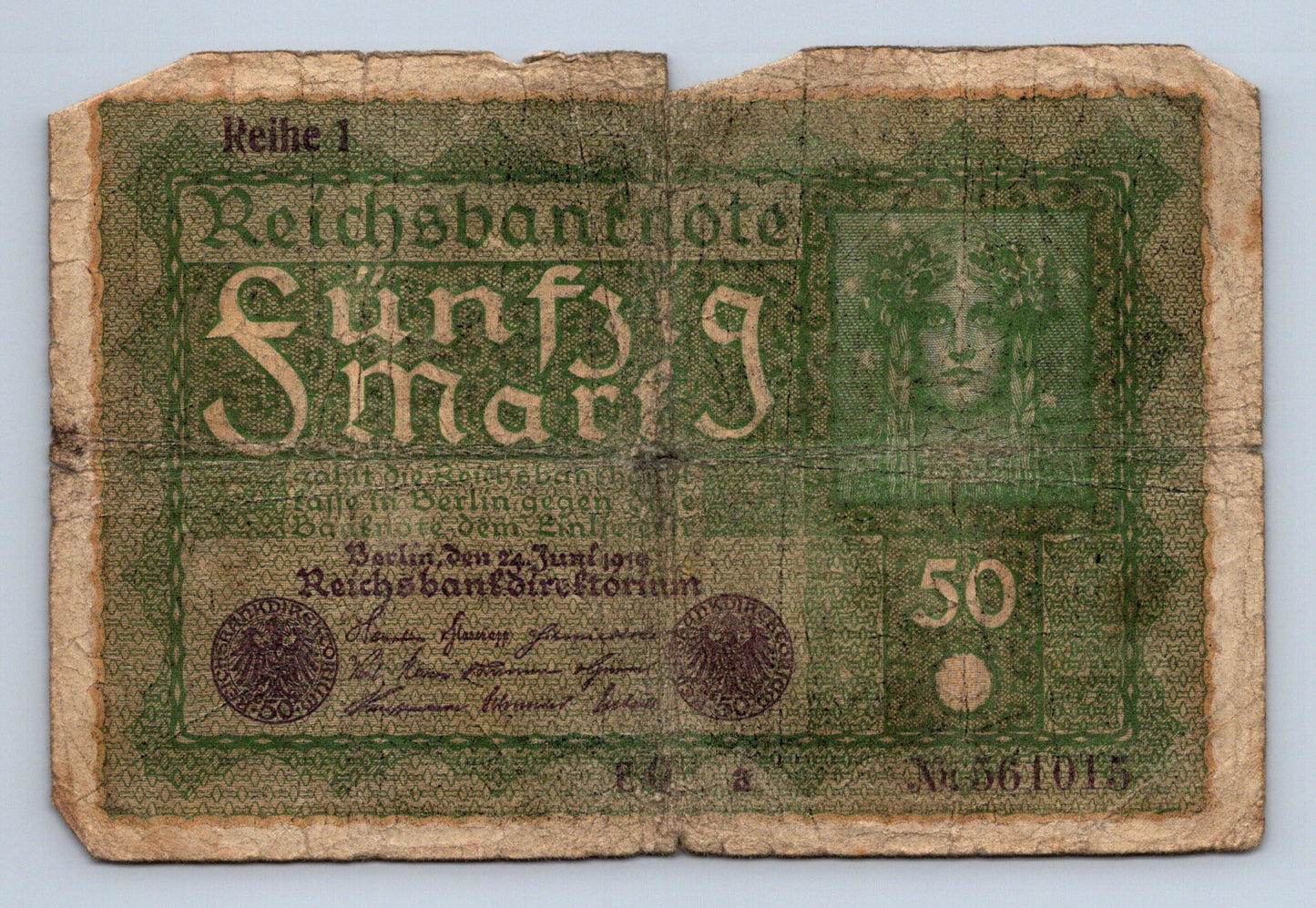 Bankovka Nemecko 50 Mark 1919 1 561015 (B0106)