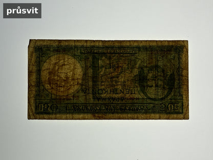 Bankovka Řecko 50 ΔΡΑΧΜΑΙ 1939 H 087 H 087 343853 (B0107)