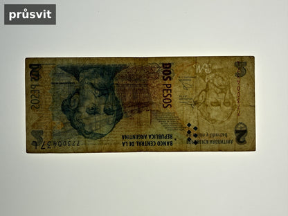 Bankovka Argentina 2 Pesos 1992 77300437L (B0110)