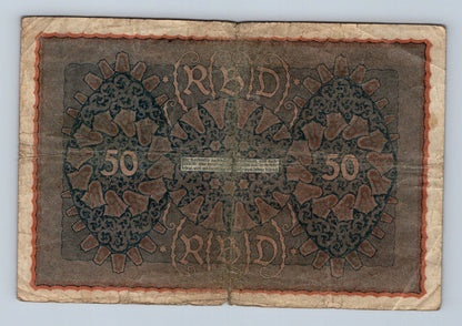 Bankovka Nemecko 50 Mark 1919 I Nº 750441 (B0111)