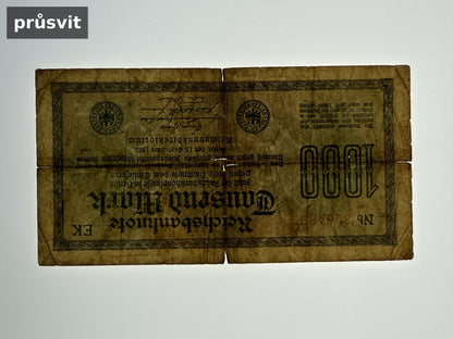 Bankovka Nemecko 1000 Mark 1922 Nb 306486 (B0113)