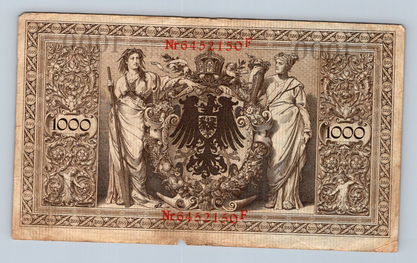 Bankovka Nemecko 1000 Mark 1910 F 6452150F (B0114)