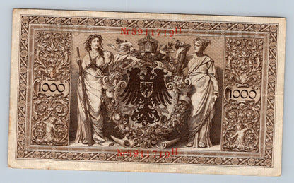 Bankovka Nemecko 1000 Mark 1910 H 8911719 (B0115)