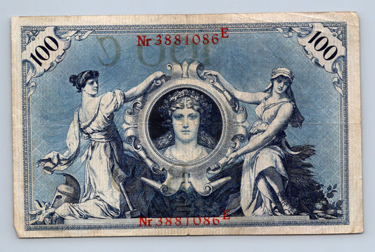 Bankovka Nemecko 100 Mark 1908 E 3881086 (B0119)