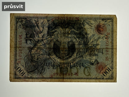 Bankovka Nemecko 100 Mark 1908 E 3881086 (B0119)