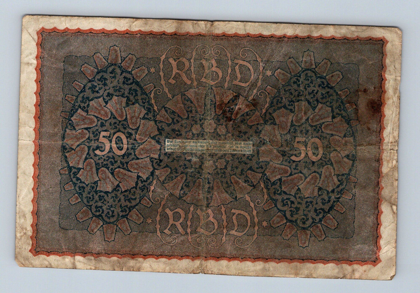 Bankovka Nemecko 50 Mark 1919 ACB a 242314 (B0122)