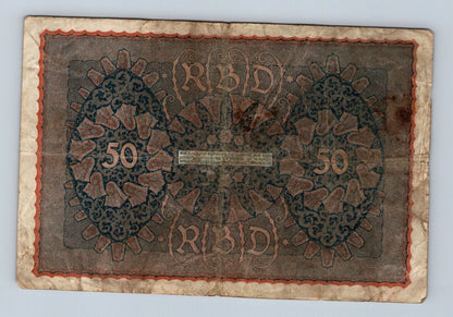 Bankovka Nemecko 50 Mark 1919 ACB a 242314 (B0122)
