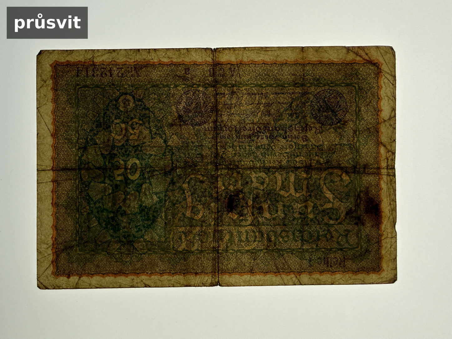 Bankovka Nemecko 50 Mark 1919 ACB a 242314 (B0122)