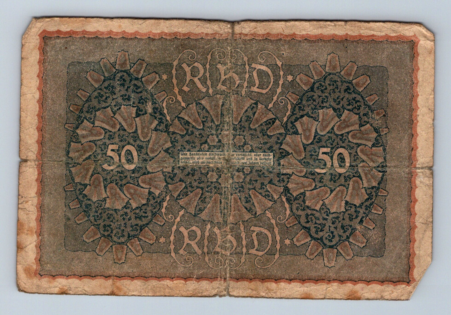 Bankovka Německo 50 Mark 1919 Reihe 3 M024886 (B0123)