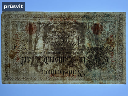 Bankovka Nemecko 1000 Mark 1910 8707001J (B0126)