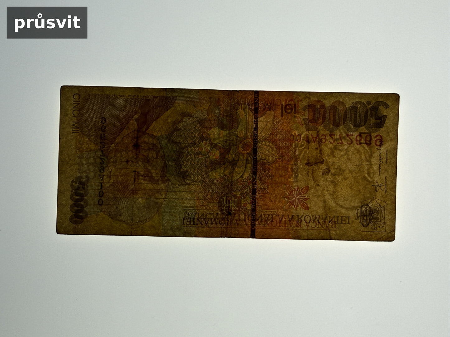 Bankovka Rumunsko 5000 Lei 1998 001A 001A9272669 (B0128)