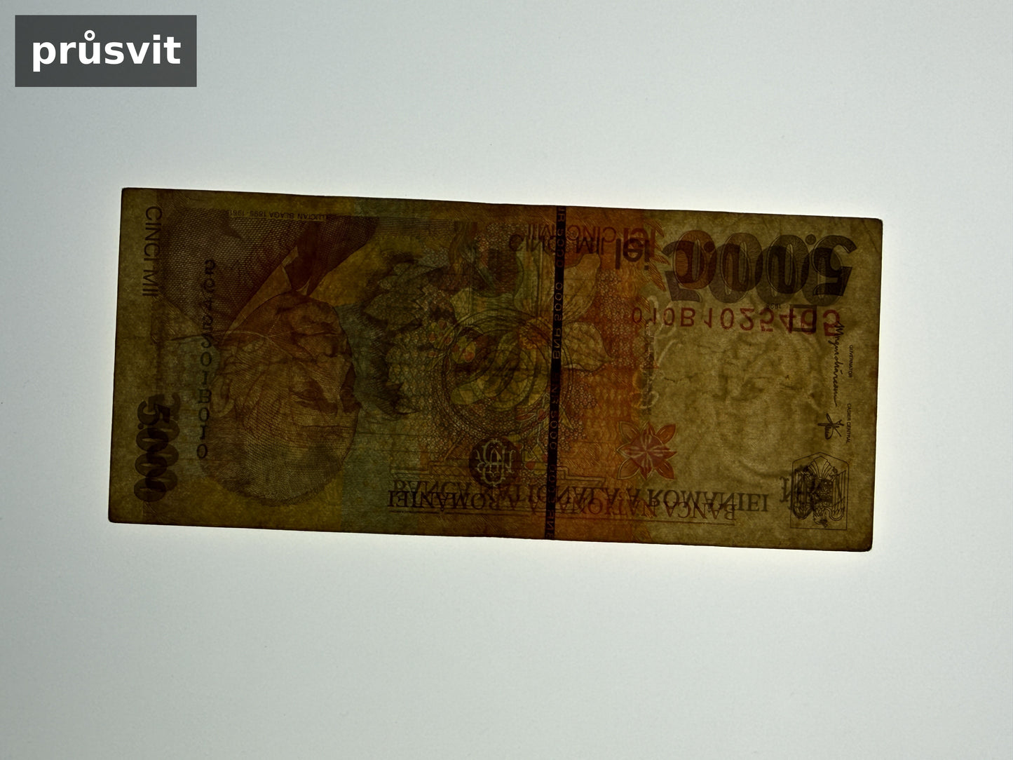 Bankovka Rumunsko 5000 Lei 1998 010B 010B1025465 (B0129)