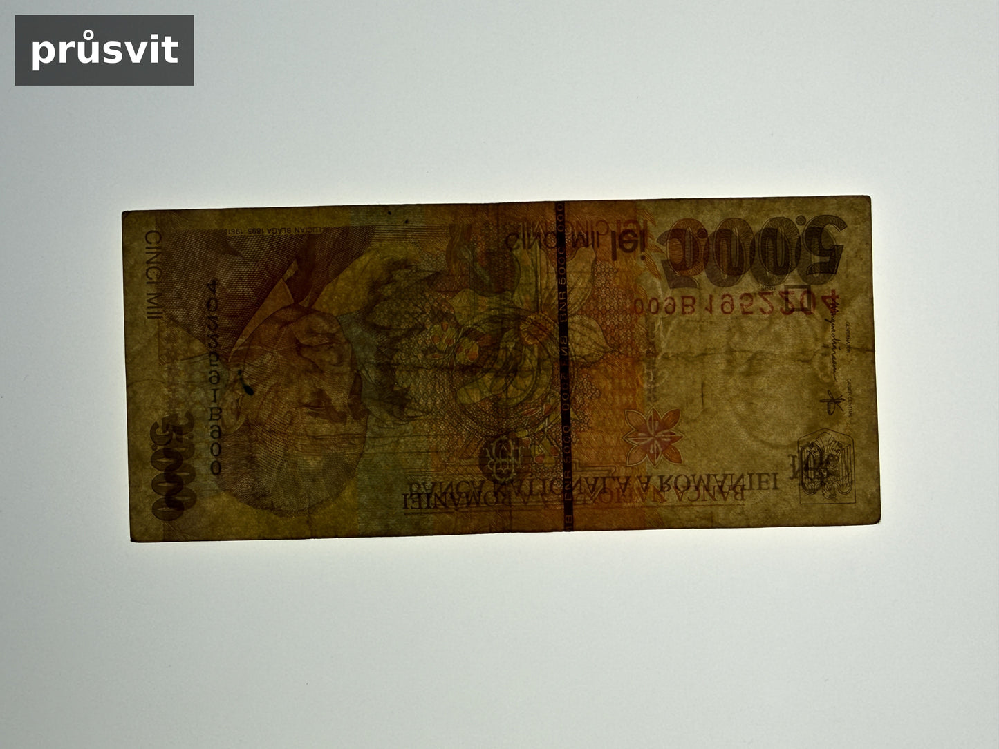 Bankovka Rumunsko 5000 Lei 1998 009B 1952204 (B0130)
