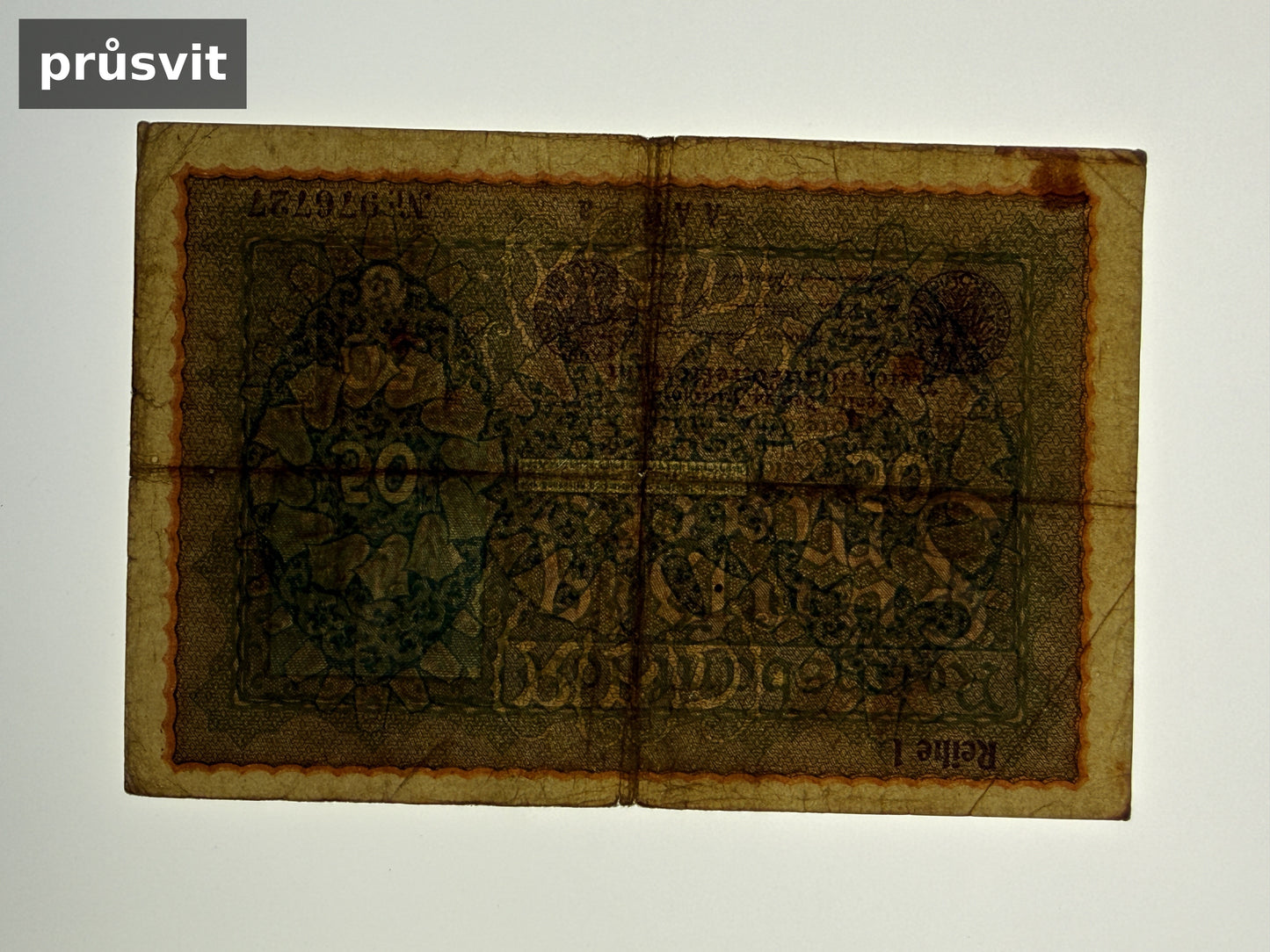 Bankovka Nemecko 50 Mark 1919 Reihe 1 A A N. 976727 (B0134)
