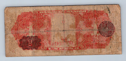 Bankovka Mexiko 1 Peso 1925 AC D426922 (B0135)
