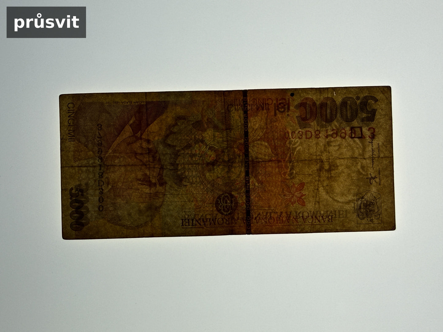 Bankovka Rumunsko 5000 Lei 1998 D 003D8199973 (B0136)