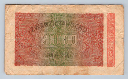 Bankovka Nemecko 20000 Mark 1923 J PB 449766 (B0137)