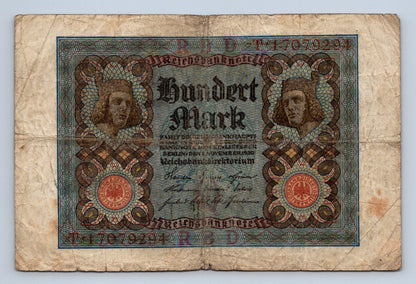 Bankovka Nemecko 100 Mark 1920 T T17079294 (B0138)