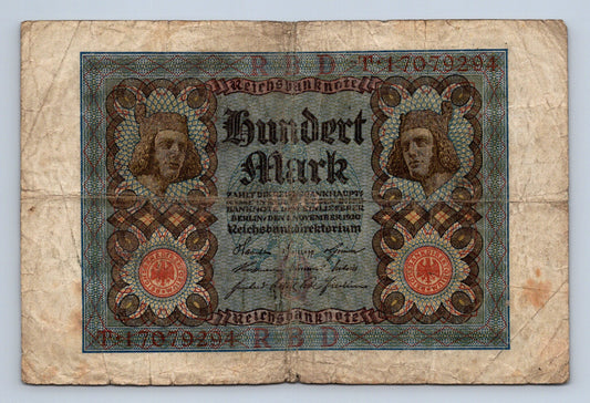Bankovka Nemecko 100 Mark 1920 T T17079294 (B0138)