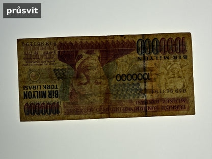 Bankovka Turecko 1000000 Lirasi 1995 049863194 (B0139)
