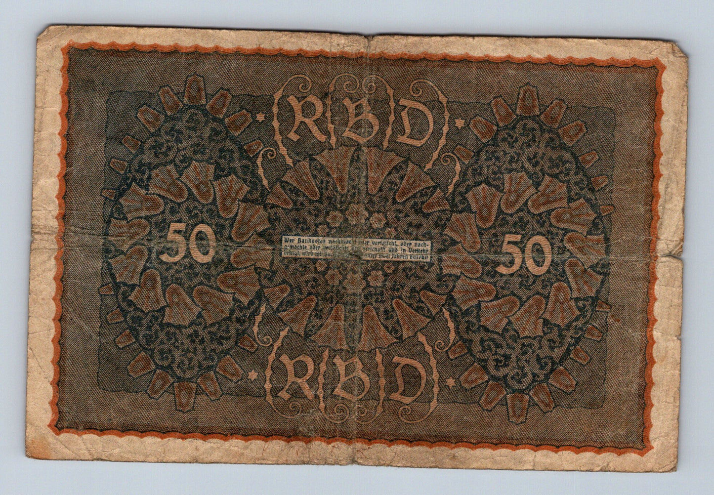 Bankovka Nemecko 50 Mark 1919 I K 866040 (B0146)