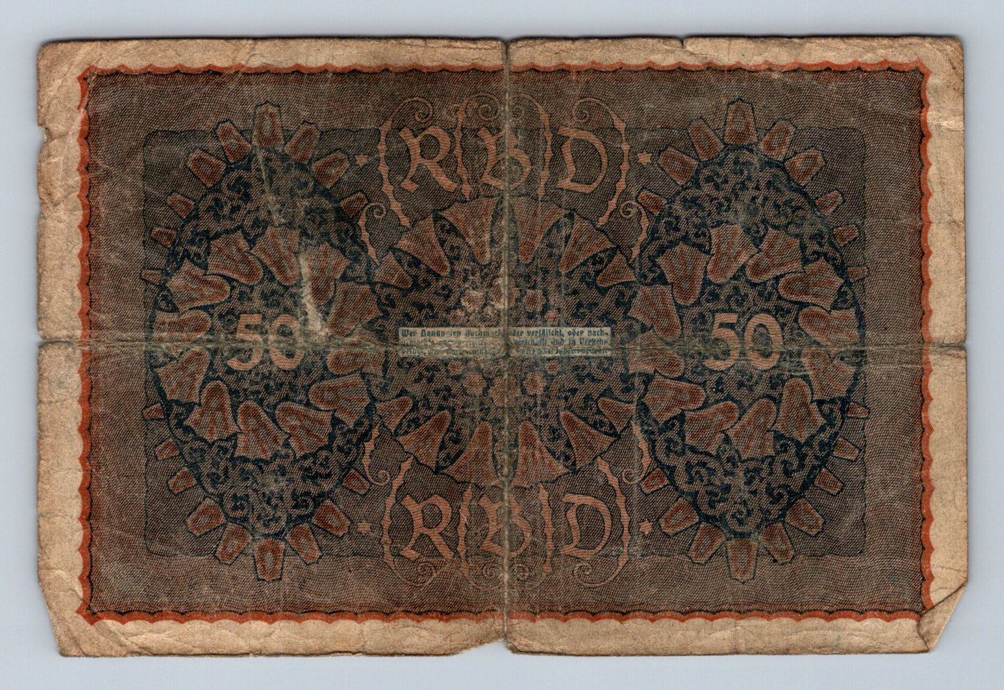 Bankovka Německo 50 Mark 1919 I, Ea 448434 (B0147)