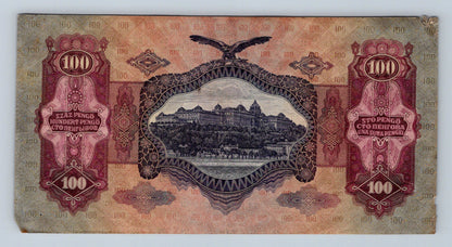 Bankovka Madarsko 100 Pengő 1930 E 066389 (B0150)