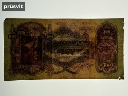 Bankovka Madarsko 100 Pengő 1930 E 066389 (B0150)