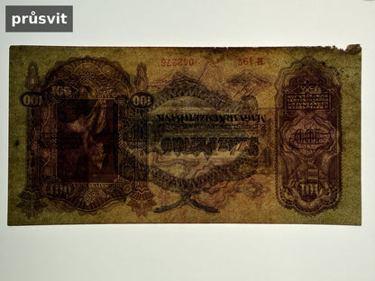 Bankovka Madarsko 100 Pengő 1930 B 497 B 497 042276 (B0152)