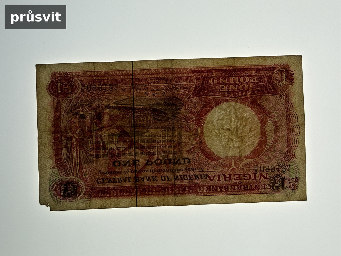Bankovka Nigérie 1 Pound 1965 1970 B32 099191 (B0154)