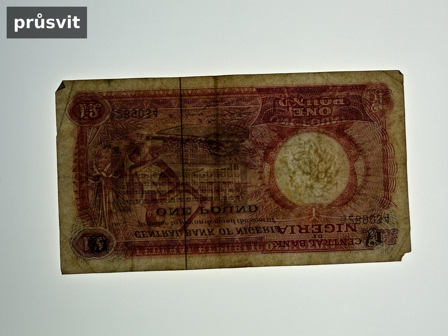 Bankovka Nigérie 1 Pound 1965 1971 A 72 289034 (B0156)