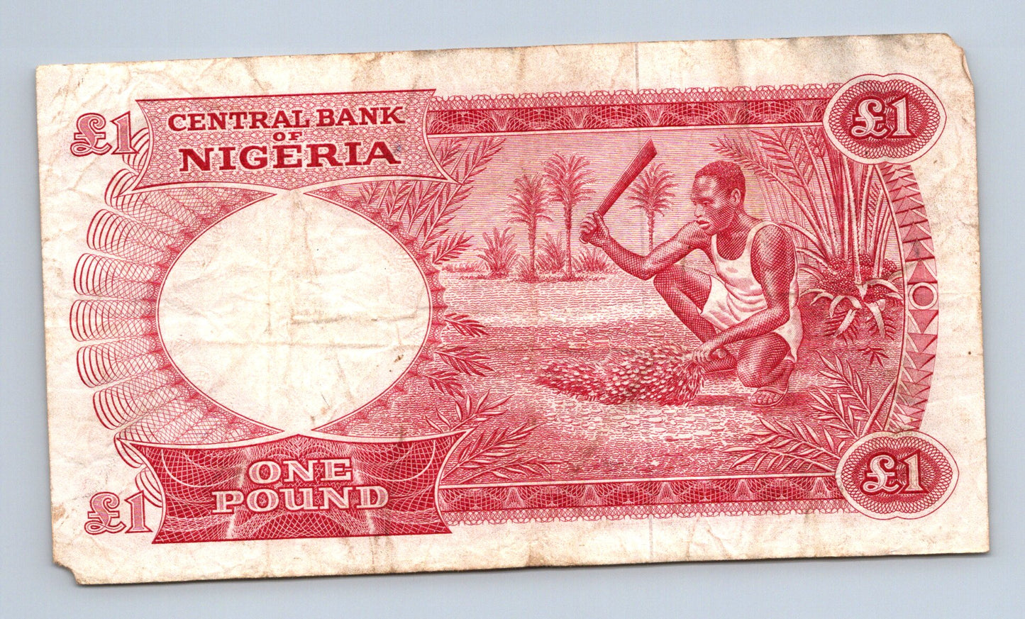 Bankovka Nigérie 1 POUND 1963 1968 B 89 928535 (B0158)