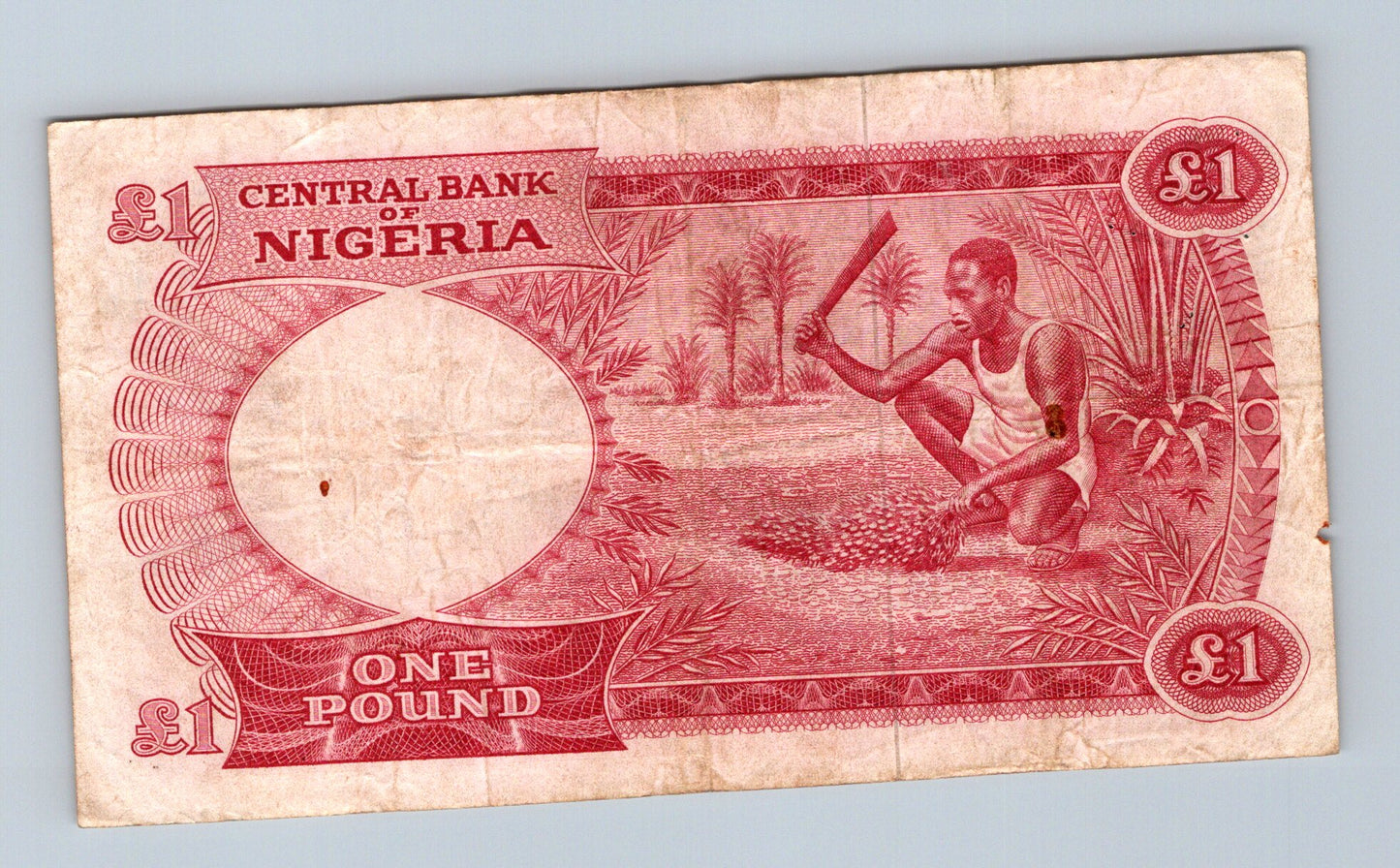 Bankovka Nigérie 1 Pound 1965 B 42 509791 (B0164)