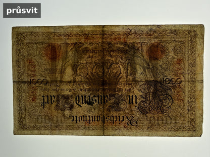 Bankovka Nemecko 1000 Mark 1910 F 2235948 (B0165)