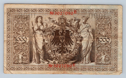 Bankovka Nemecko 1000 Mark 1910 E 3027080 (B0168)