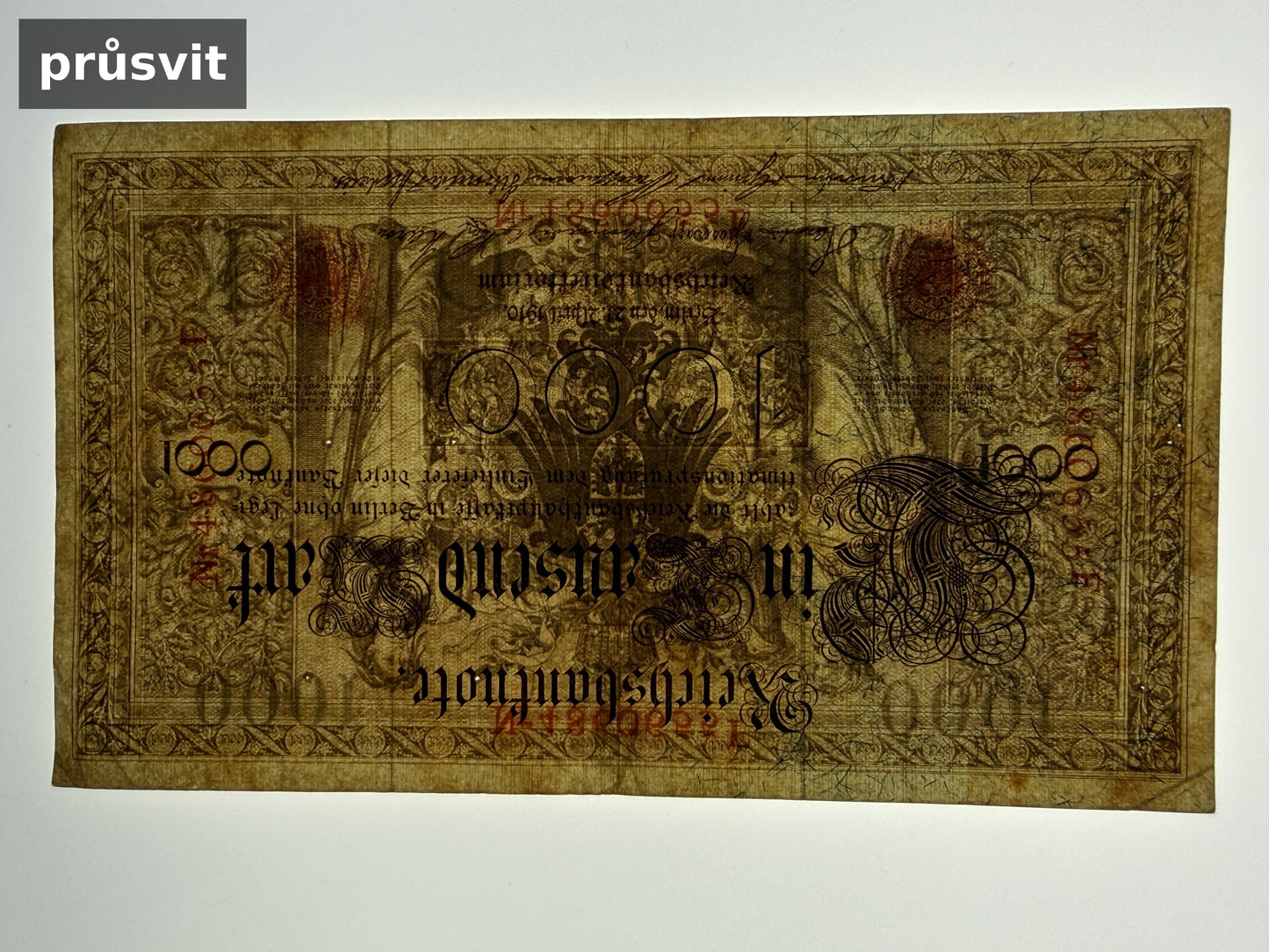 Bankovka Nemecko 1000 Mark 1910 F 4860655 (B0170)