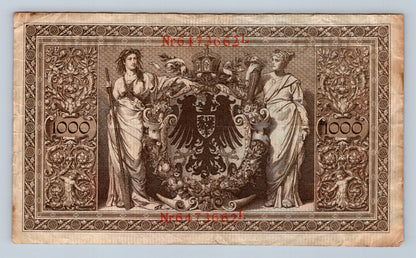 Bankovka Nemecko 1000 Mark 1910 L 6473662 (B0171)