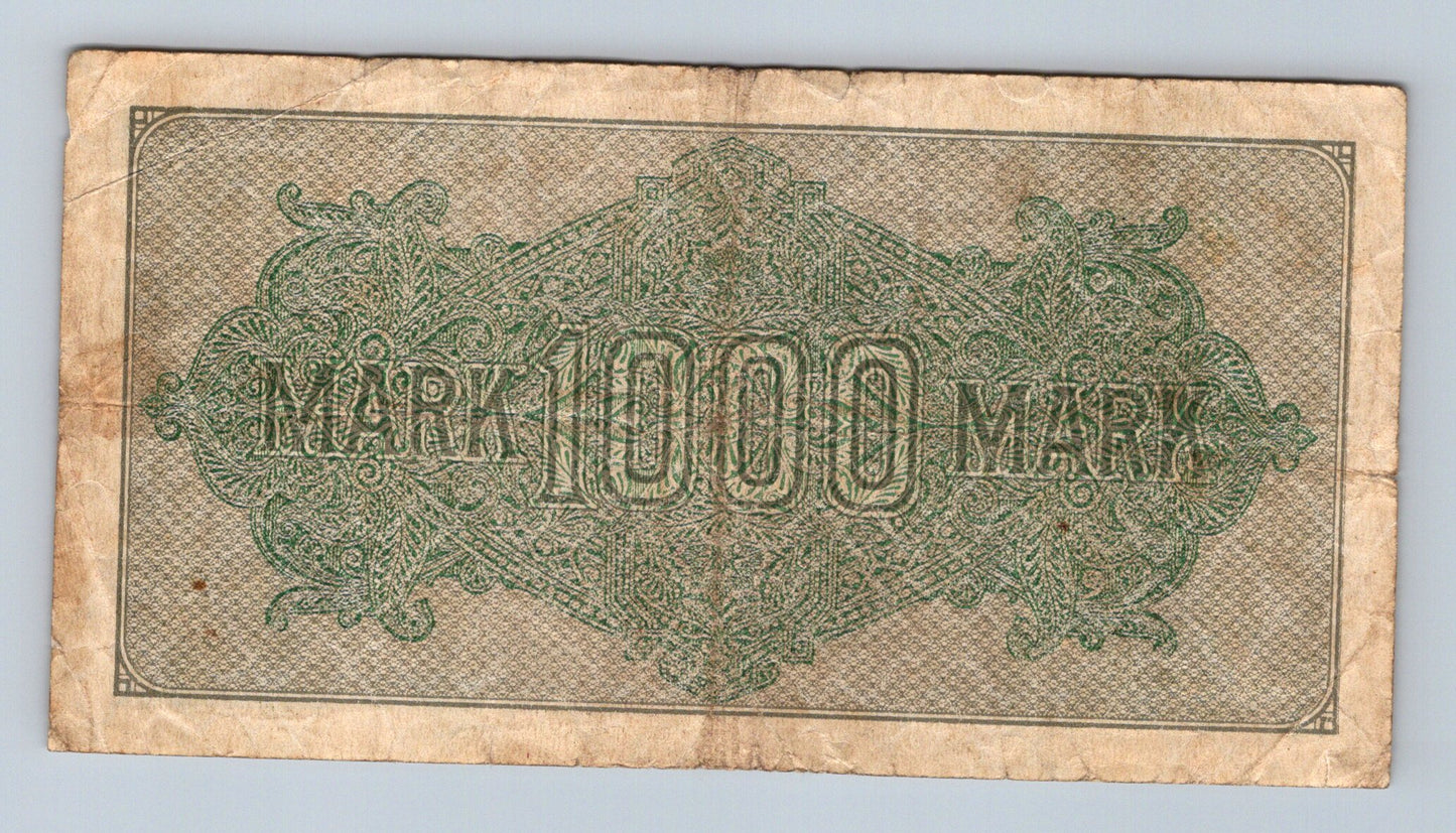 Bankovka Nemecko 1000 Mark 1922 X 609151 (B0177)