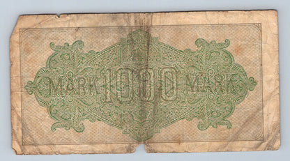 Bankovka Nemecko 1000 Mark 1922 Mn PL 316130 (B0178)