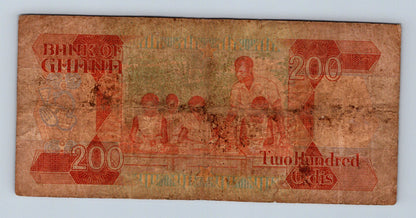 Bankovka Ghana 200 Cedis 1986 6697631 (B0180)