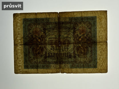 Bankovka Nemecko 100 Mark 1920 Q. H. 177281 (B0181)