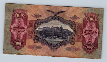 Bankovka Madarsko 100 Pengő 1930 E E 492 026600 (B0184)