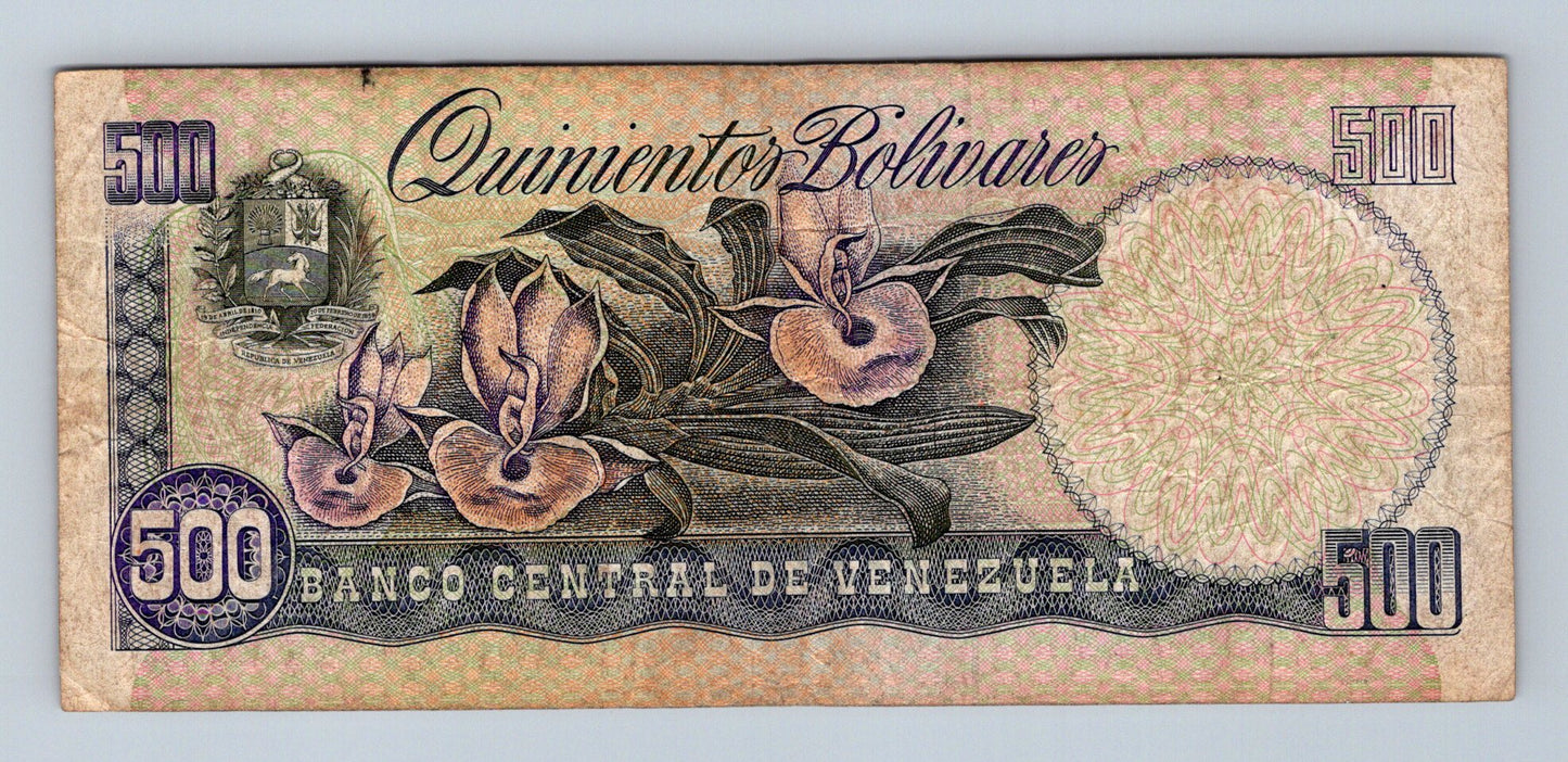 Bankovka Venezuela 500 Bolivares 1998 Q Q48380771 (B0188)