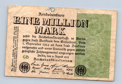 Bankovka Nemecko 1000000 MARK 1923 (B0191)