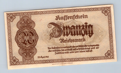 Bankovka Nemecko 20 Reichsmark 1945 AW 001022 (B0193)