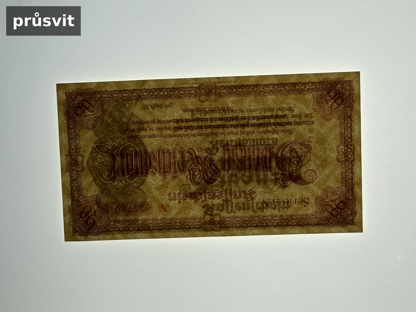 Bankovka Nemecko 20 Reichsmark 1945 AN 035739 (B0195)